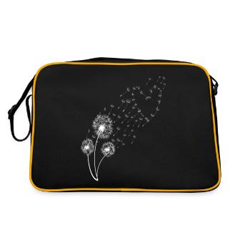 Pissenlit Spore Vol Graines volantes Jardin d’herbes sauvages - Sac Retro - noir/or - Dos