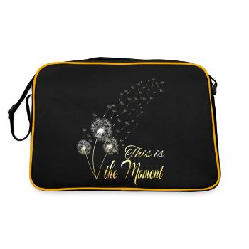 Pissenlit Spore Vol Graines volantes Jardin d’herbes sauvages - Sac Retro - noir/or - Dos