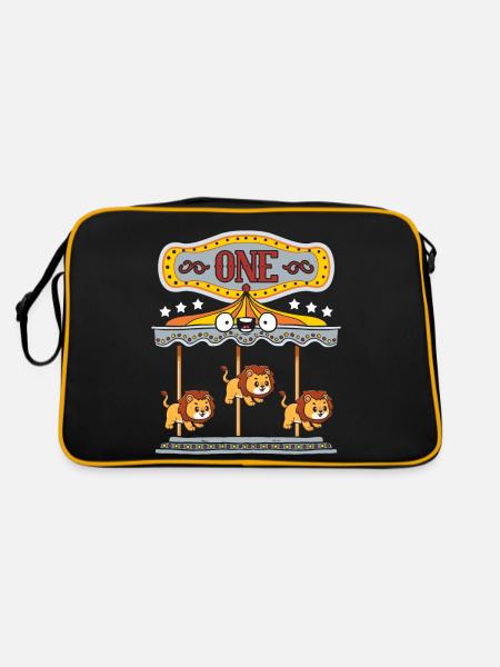 Carousel Birthday Party - Retro Bag - black/gold - Back