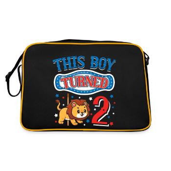 Carousel Birthday Party Lion This Boy - Retro Bag - black/gold - Back