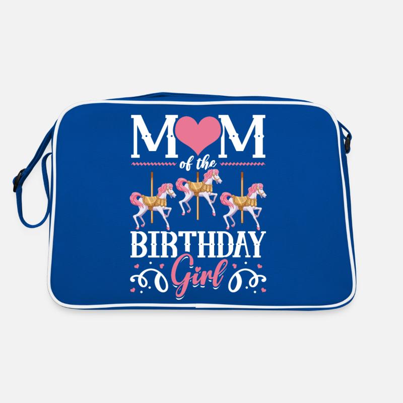 Karussell-geburtstagsfeier-mutter Des Retro Tasche