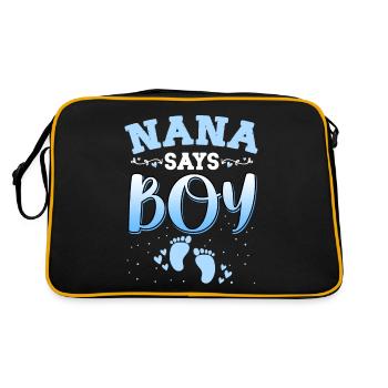 Nana dit que le sexe d’une fille révèle un nouveau-né - Sac Retro - noir/or - Dos
