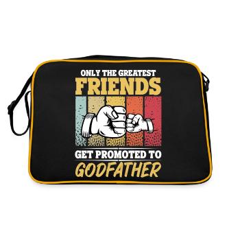The Best Friends Get Promoted to Godfather - Retro Bag - black/gold - Back