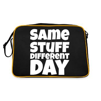 SSDD Same stuff different day - Retro Bag - black/gold - Back