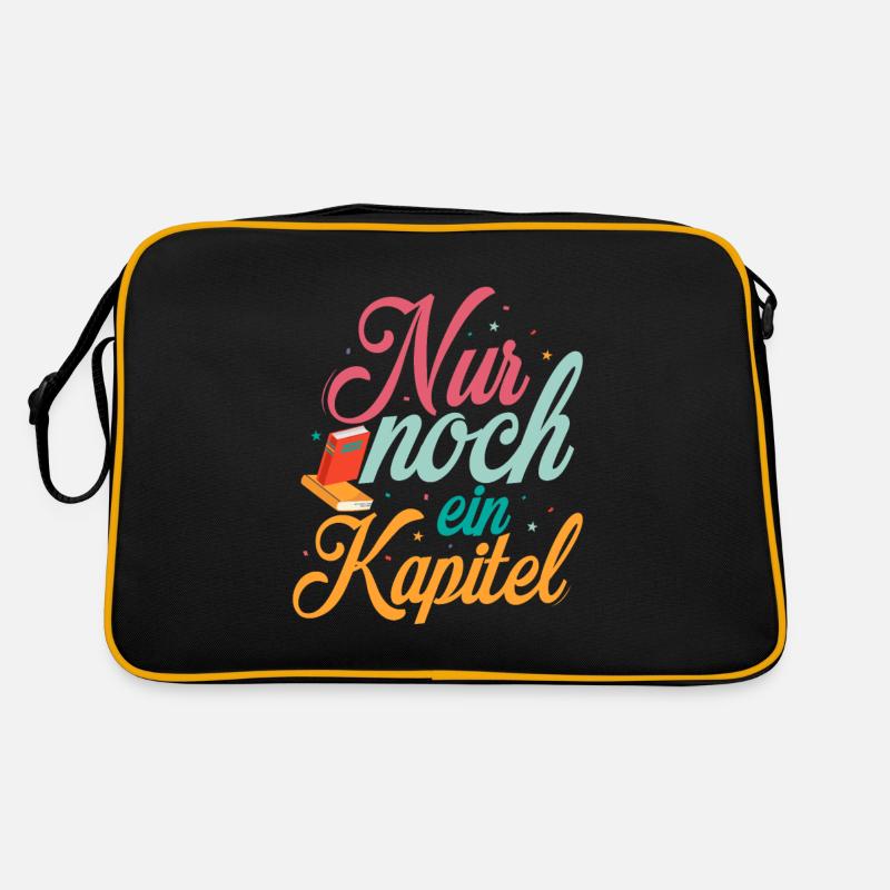 Nur noch ein Kapitel Buch Lesen Retro Tasche