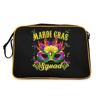 Célébration du Festival du Mardi Gras - Escouade du Mardi Gras - Sac Retro - noir/or - Dos
