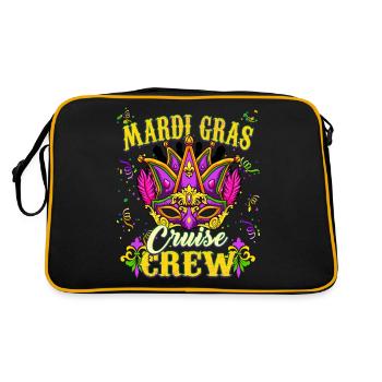 Mardi Gras Kreuzfahrt Crew - Retro Tasche - Schwarz/Gold - Hinten