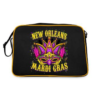 Cool New Orleans Mardi Gras - Retro Bag - black/gold - Back
