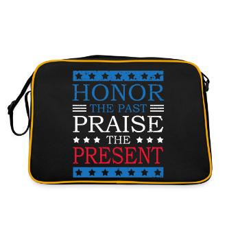 Honor the Past Praise the Present - Retro Bag - black/gold - Back