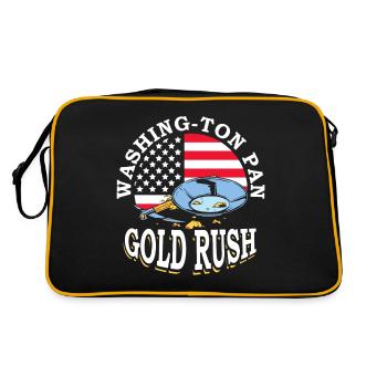 Washing-ton Pan Gold Rush Mining July 4 Miner - Retro Bag - black/gold - Back