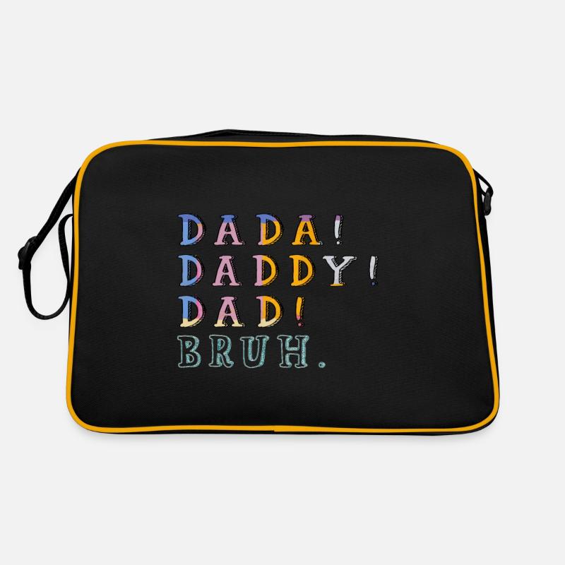 Dada Daddy Dad Bruh Fathers Day Son Quote Saying Retro Bag