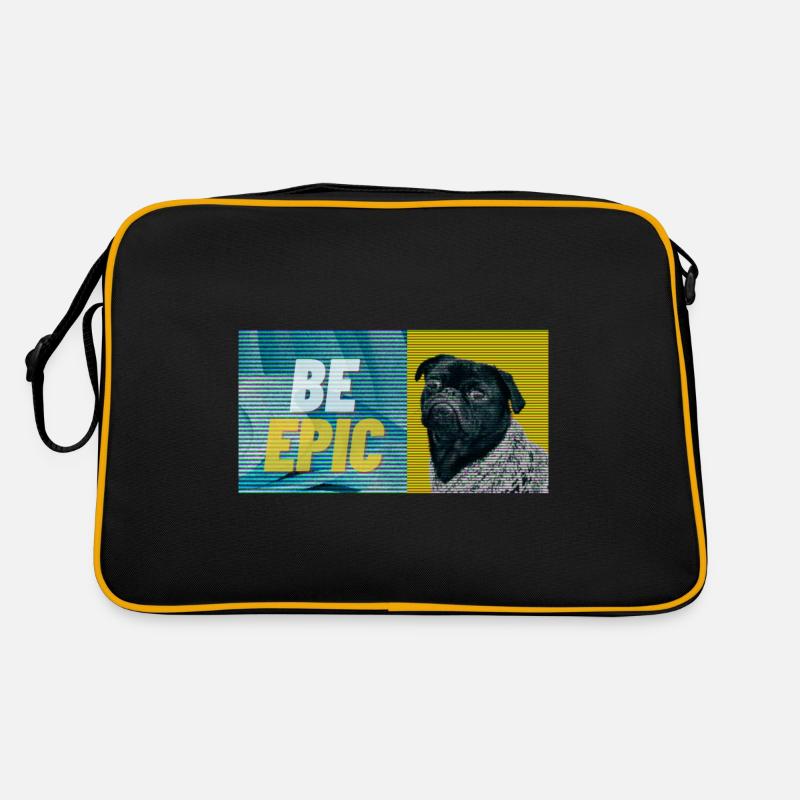 SEI EPISCH, ATEMBERAUBENDE, COOLE DESIGNS Sei epis - Retro Tasche - Schwarz/Gold
