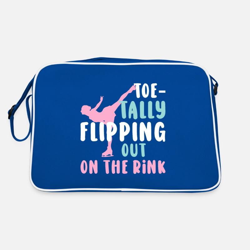 Eislauffigur Skating Punschlittschuhe Retro Tasche