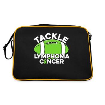 S’attaquer au cancer du foie Ruban vert Cancer du foie - Sac Retro - noir/or - Dos