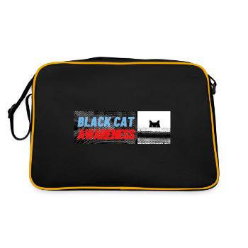 Sensibilisation aux chats noirs étonnant et - Sac Retro - noir/or - Dos