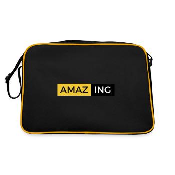 Amazing statement - Retro Bag - black/gold - Back