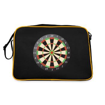 Darts Bullseye Dart Board Dartboard Target Dart - Retro Bag - black/gold - Back