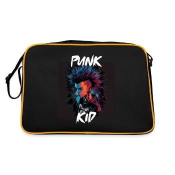 Graffiti Style - Cooles Punk Kind 7 - Retro Tasche - Schwarz/Gold - Hinten