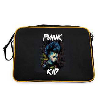 Graffiti Style - Cooles Punk Kind 2 - Retro Tasche - Schwarz/Gold - Hinten