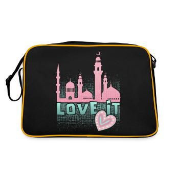 Foi islamique, slogan de la mosquée, Ramadan - Sac Retro - noir/or - Dos