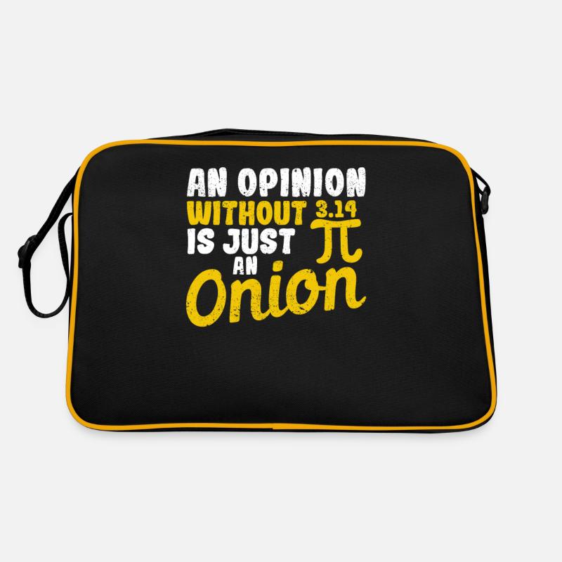 Funny math teacher An opinion without 3.14 Only Retro Bag