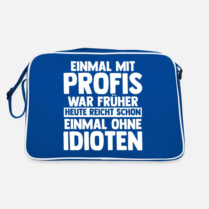 Einmal Mit Profis Arbeiten Retro Tasche