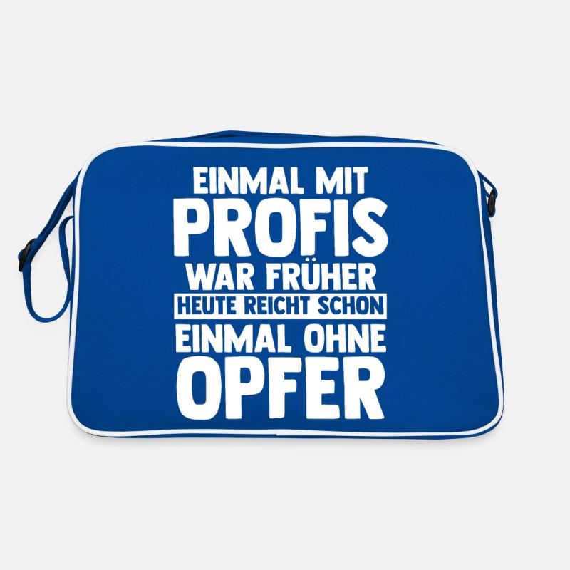 Einmal Mit Profis Arbeiten Retro Tasche
