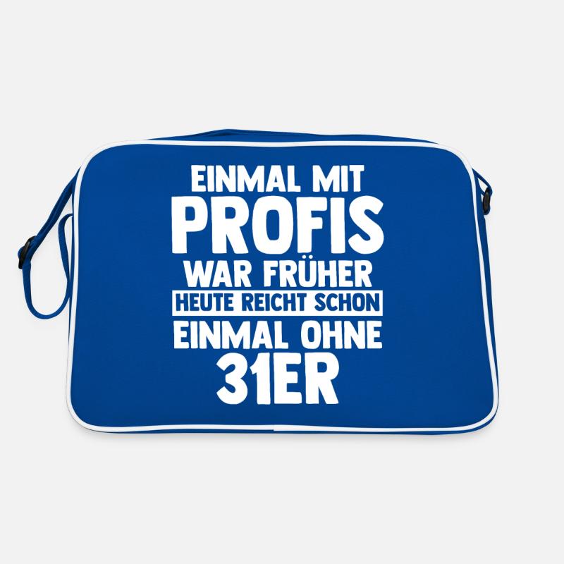 Einmal Mit Profis Arbeiten Retro Tasche