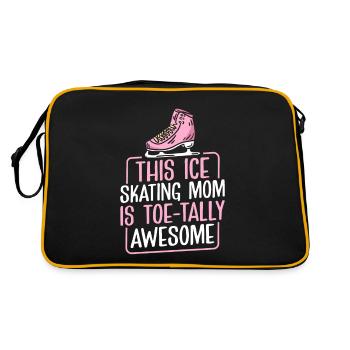 Patinage sur glace Jeu de mots Patinage artistique - Sac Retro - noir/or - Dos