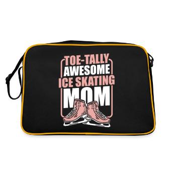 Patinage sur glace Jeu de mots Patinage artistique - Sac Retro - noir/or - Dos