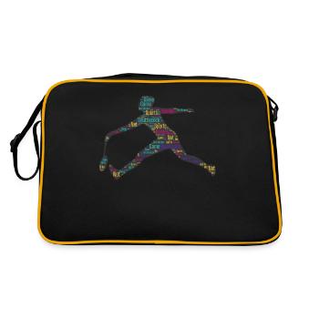 Badminton badminton players - Retro Bag - black/gold - Back