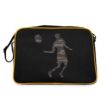 Badminton badminton players - Retro Bag - black/gold - Back