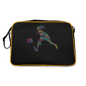 Badminton badminton players - Retro Bag - black/gold - Back