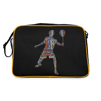 Badminton badminton players - Retro Bag - black/gold - Back
