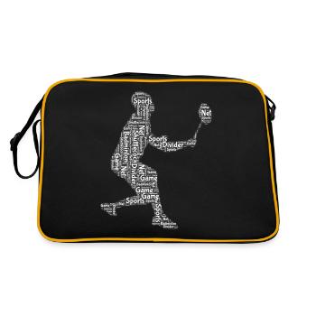 Badminton badminton players - Retro Bag - black/gold - Back