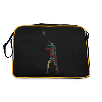 Badminton badminton players - Retro Bag - black/gold - Back