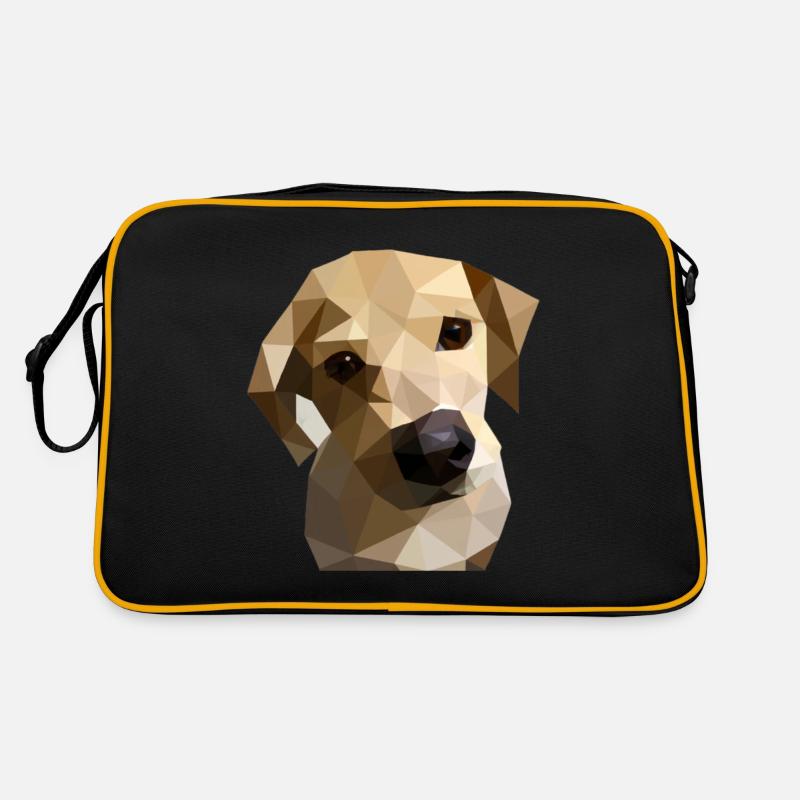 Low Poly Labrador Chien Sac Retro