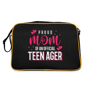 Fière maman d’un adolescent officiel pour ses 13 ans - Sac Retro - noir/or - Dos