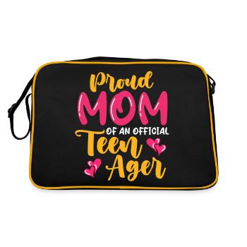 Fière maman d’un adolescent officiel pour ses 13 ans - Sac Retro - noir/or - Dos