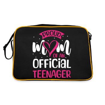 Fière maman d’un adolescent officiel pour ses 13 ans - Sac Retro - noir/or - Dos