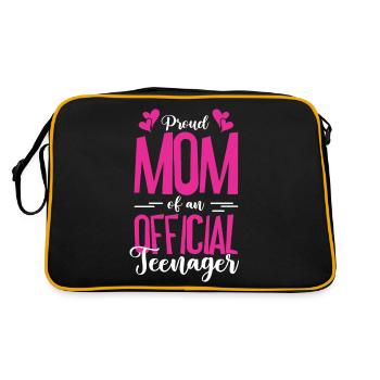 Fière maman d’un adolescent officiel pour ses 13 ans - Sac Retro - noir/or - Dos