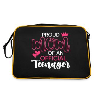 Fière maman d’un adolescent officiel pour ses 13 ans - Sac Retro - noir/or - Dos