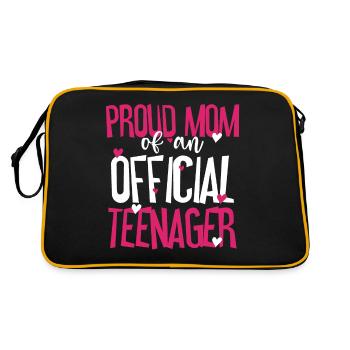 Fière maman d’un adolescent officiel pour ses 13 ans - Sac Retro - noir/or - Dos
