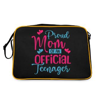 Fière maman d’un adolescent officiel pour ses 13 ans - Sac Retro - noir/or - Dos