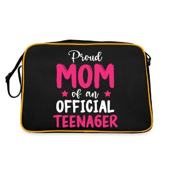 Fière maman d’un adolescent officiel pour ses 13 ans - Sac Retro - noir/or - Dos