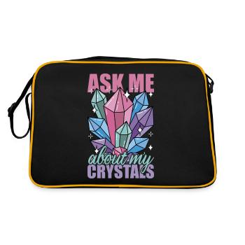 Reiki -Meister Ganzheitlicher Spiritueller Chakra - Retro Tasche - Schwarz/Gold - Hinten
