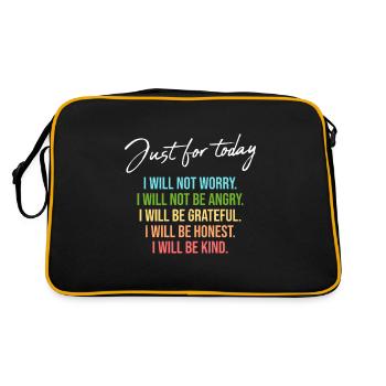 Reiki -Meister Ganzheitlicher Spiritueller Chakra - Retro Tasche - Schwarz/Gold - Hinten