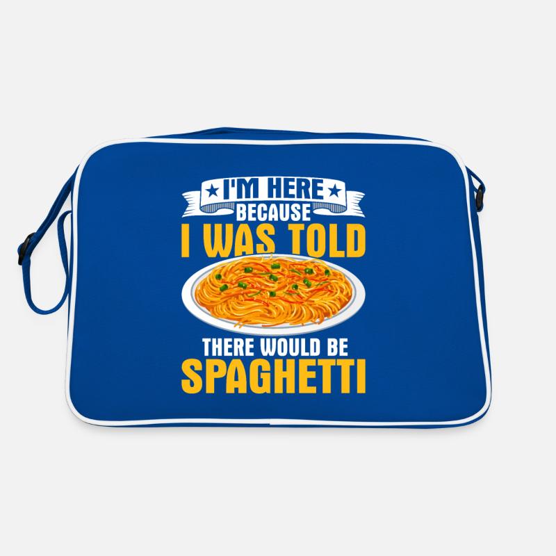 I'm Here Because I Was Told There Would Be Spaghet Retro Bag