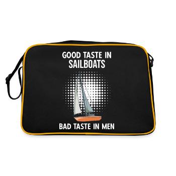 Sailboat Good Taste In Sailboats Bad Taste Im Men - Retro Bag - black/gold - Back