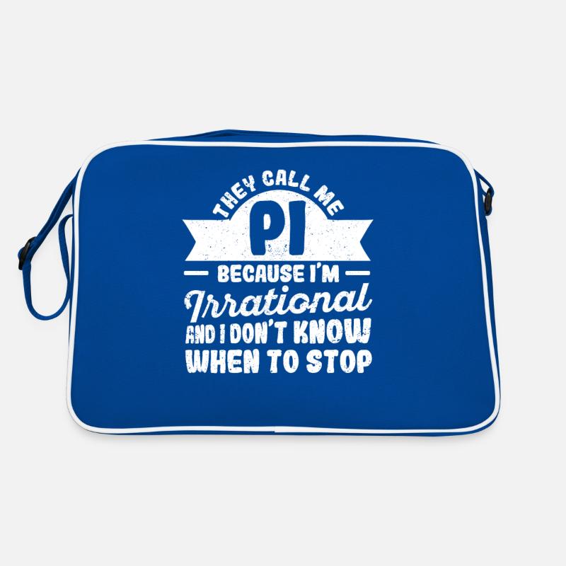 They Call Me Pi Day Symbol Funny Cute Math Retro Bag